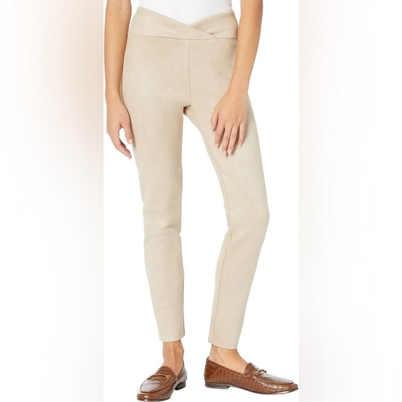 Splendid Legging skinny pants pull of vegan suede pants cream color polyester - Picture 1 of 6
